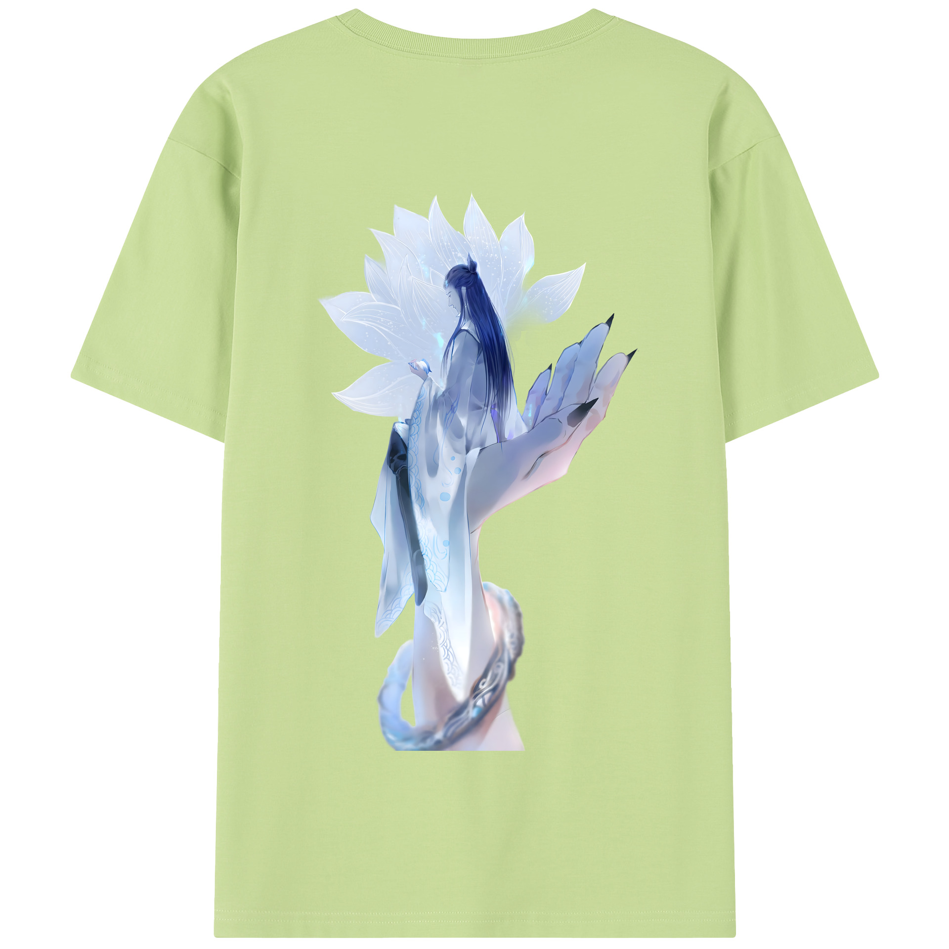 （画像用） Ne Zha 2 ナタ 魔童の大暴れ 綿100％半袖Tシャツ（背面プリント）